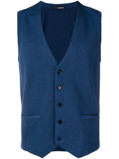 Lardini Classic Formal Vest In Blue