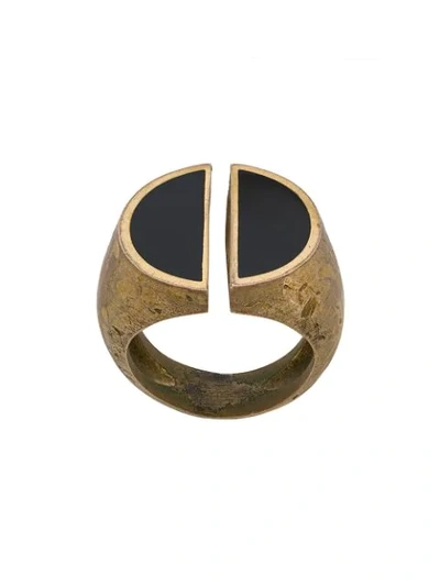 Andrea D'amico Divided Signet Ring In Gold