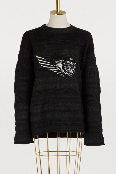 Givenchy Crew Neck Sweater In Black