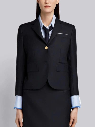 Thom Browne Engineered Stripe Wool Sport Coat In Blue