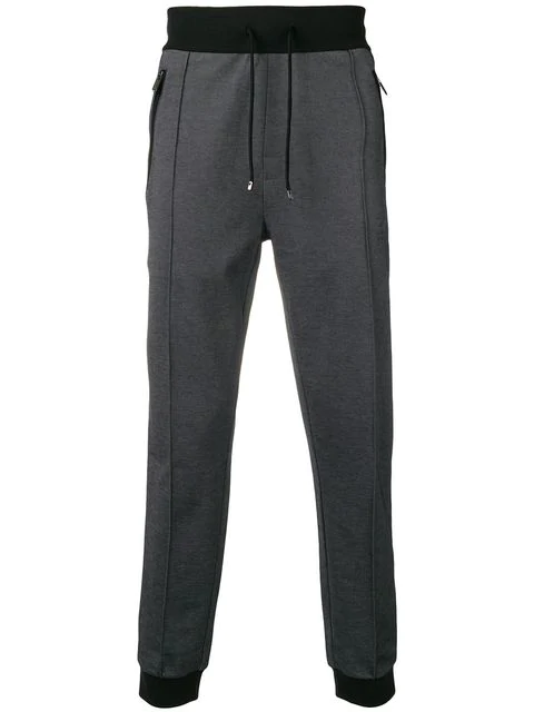 gray and black joggers