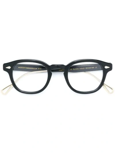 Moscot Brille Mit Rundem Gestell In Black