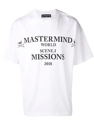 Mastermind Japan Logo Patch T In White