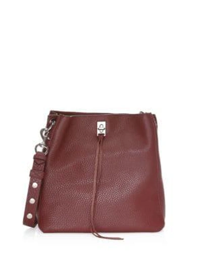 Rebecca Minkoff Darren Leather Shoulder Bag In Bordeaux