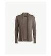 Allsaints Mode Open-front Wool Cardigan In Coregrey