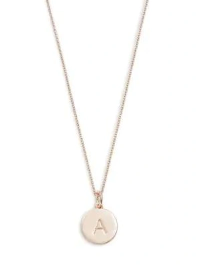 Kate Spade Pendant Necklace In Initial A