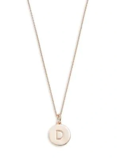 Kate Spade Pendant Necklace In Initial D