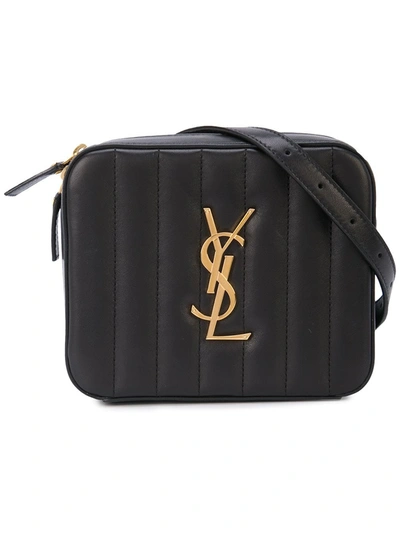 Saint Laurent Vicky Lambskin Leather Belt Bag - Black