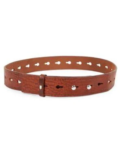 Isabel Marant Marcia Perforated Belt In Brown