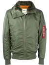 Alpha Industries Parka Mit Fellkragen In Green
