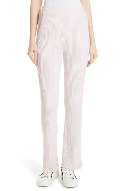 Tory Sport Performance Cashmere Wide Leg Pants In Cotton Pink