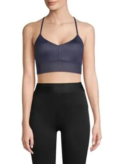 Alo Yoga Lush Sports Bra In Navy