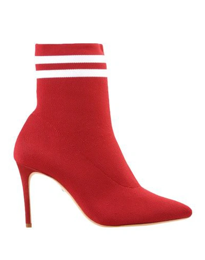 Schutz Ankle Boots In Brick Red