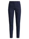 Akris Elasticized Cuffed Trousers In Navy