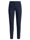 Akris Elasticized Cuffed Trousers In Denim