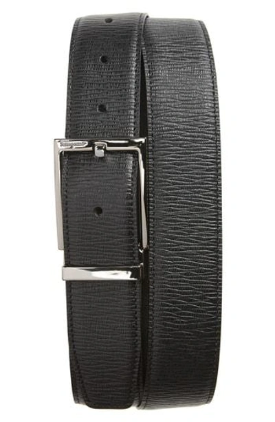 Ferragamo Reversible Belt In Nero/ Fondente