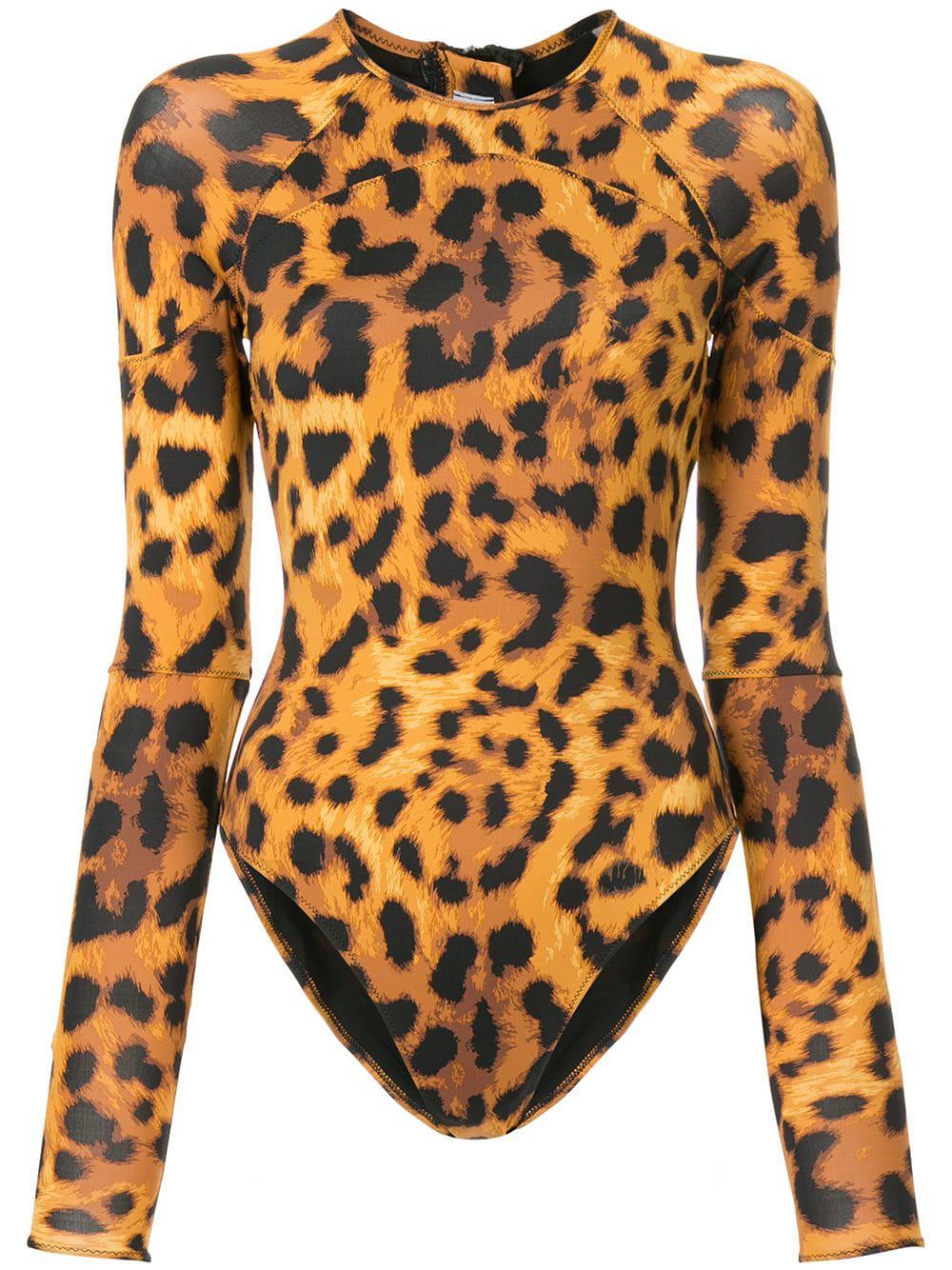 The Upside Leopard Print One Piece - Brown | ModeSens