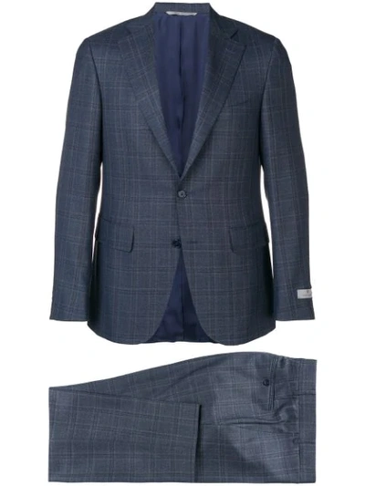 Canali Checked Two In Blue