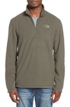 The North Face 'tka 100 Glacier' Quarter Zip Fleece Pullover In Fusebox Grey