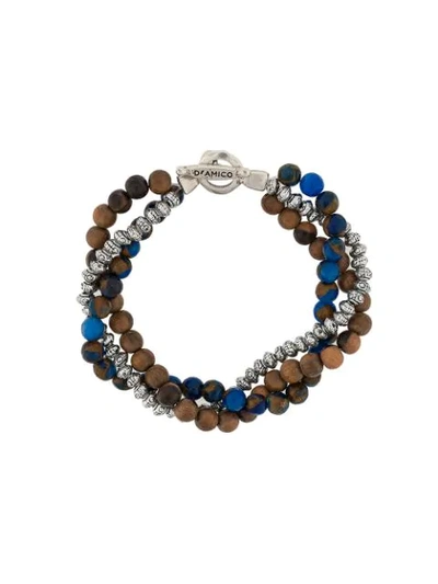 Andrea D'amico Multi Beads Bracelet In Blue