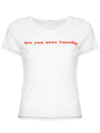 Mother See You Next Tuesday T-shirt - 白色 In White