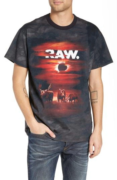 G-star Raw X Jaden Smith Forces Of Nature Eclipse Graphic Loose Fit Tee In Black