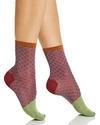 Happy Socks Jill Ankle Socks In Medium Red