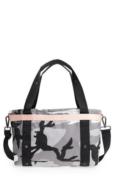 Andi Small Convertible Tote In Black/ White/ Gray/ Pink