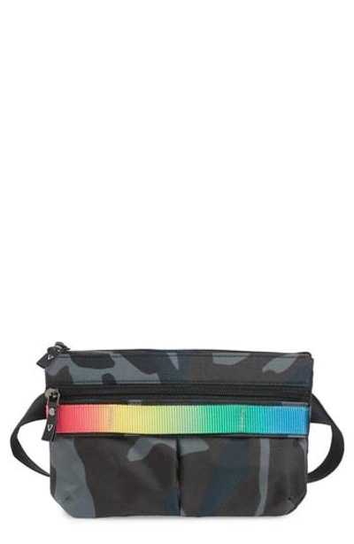 Andi Go Camo Convertible Belt Bag - Blue In Navy Camo/ Rainbow