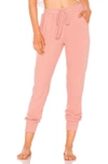 Eberjey Cozy Time Runner Lounge Pants In Old Rose