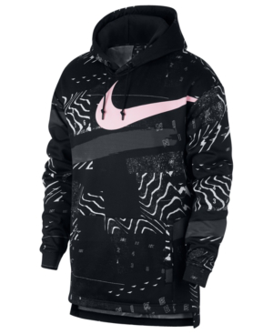 men's therma printed training hoodie