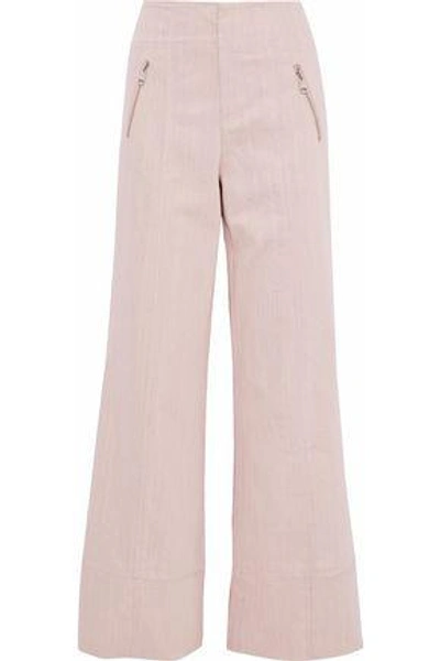 Cinq À Sept Woman Marla Mid-rise Wide-leg Jeans Blush