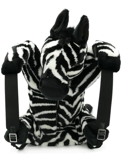 Dolce & Gabbana Zebra Backpack In Black