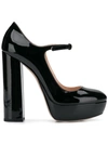 Miu Miu Mary Jane Platform Pumps - Black