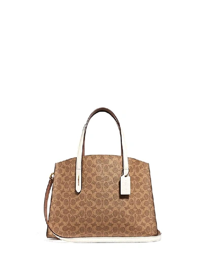 Coach Charlie Tote Bag In Chalck