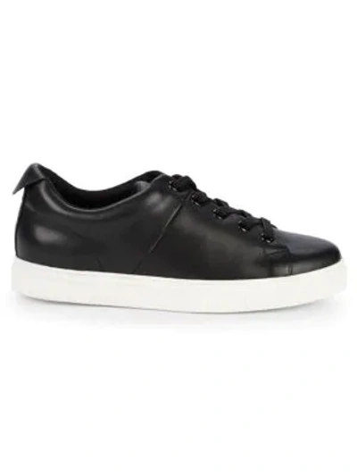 Saks Fifth Avenue Talico Leather Platform Sneakers In Black