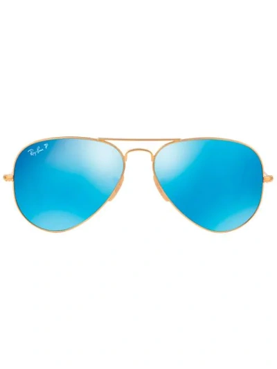 Ray Ban Ray-ban Rb3025 Aviator Lentes Espelhadas - Metallic