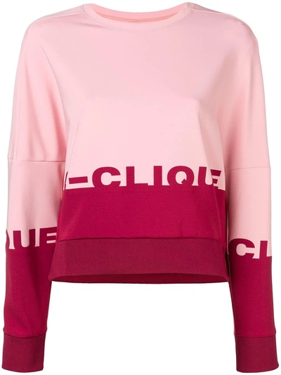 Pinko Dropped Shoulder Sweatshirt In Pink