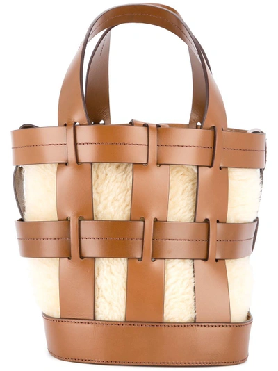 Trademark Cooper Cage Tote Bag In Brown
