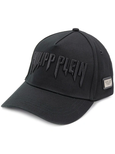 Philipp Plein Embroidered Logo Baseball Cap - Black