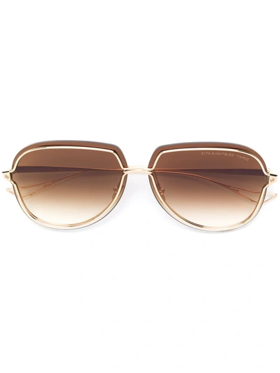 Dita Eyewear Nightbird-three Sunglasses In Gold