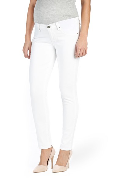 paige skyline skinny jeans white
