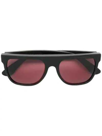 Retrosuperfuture Flat Top Sunglasses In Black