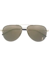 Saint Laurent Eyewear Aviator Shaped Sunglasses - Gold