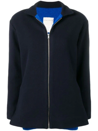 Stephan Schneider Knitted Sports Jacket In Blue
