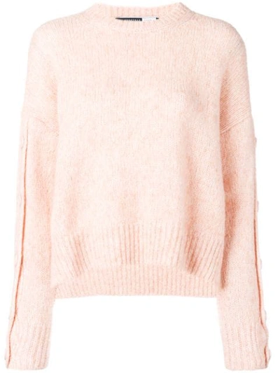Sport Max Code Button Detail Sweater - Pink