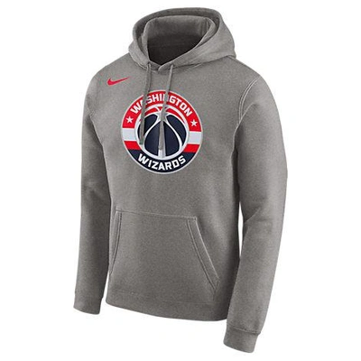 Nike Men's Washington Wizards Nba City Edition Logo Essential Hoodie, Grey
