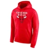 Nike Men's Chicago Bulls Nba City Edition Logo Essential Hoodie, Red - Size Large