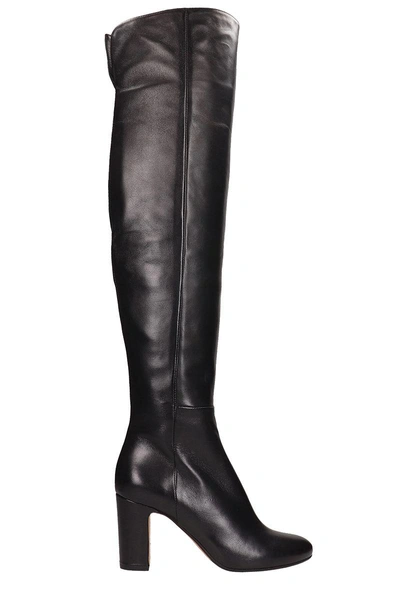 Julie Dee Black Leather Boots
