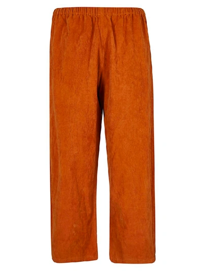 A Punto B Elasticated Cropped Trousers In Orange